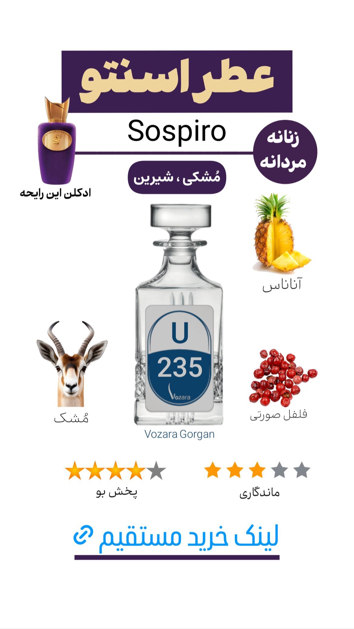 استوری هایلایت عطر یونیسکس