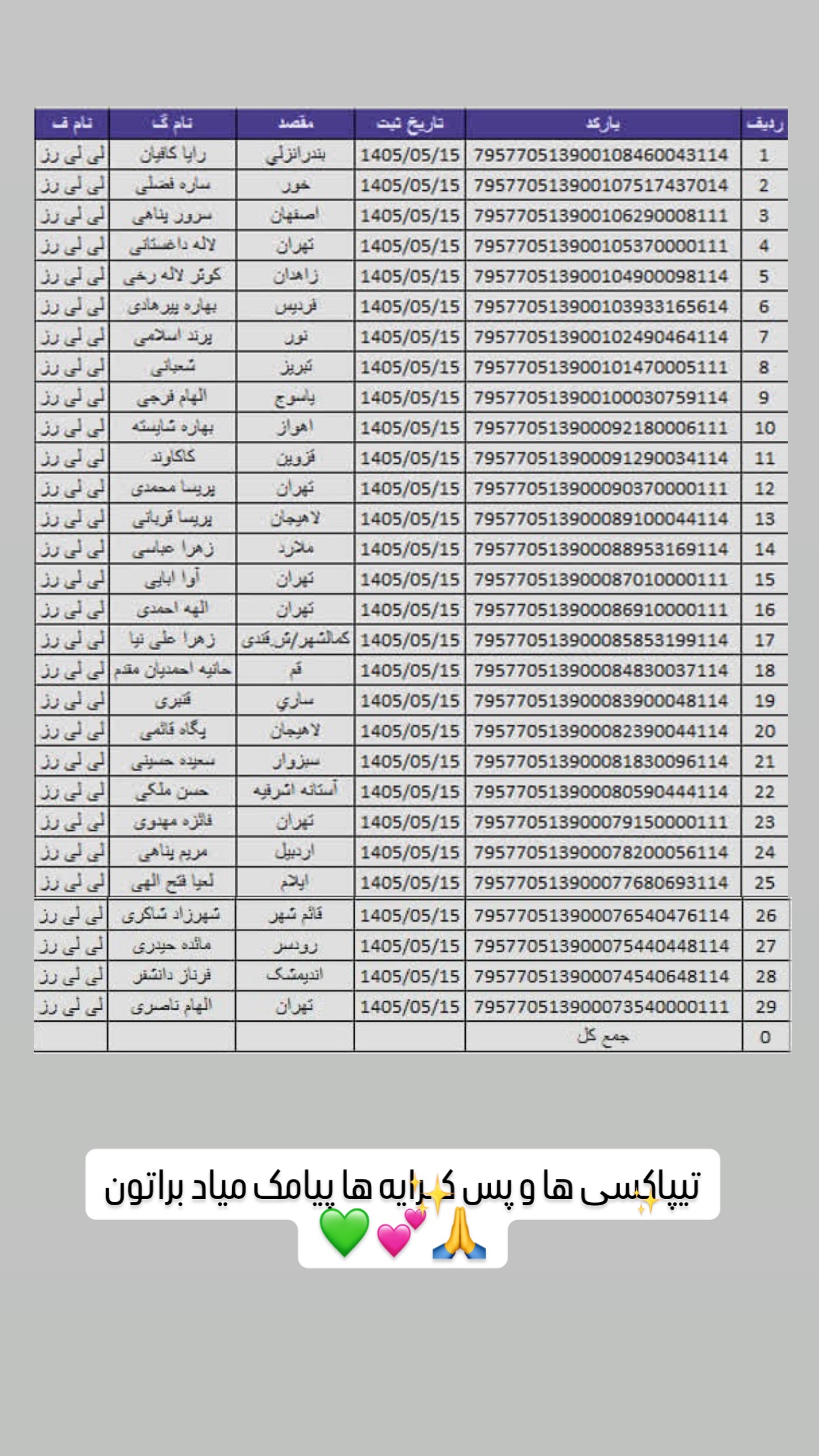 استوری هایلایت کدرهگیری