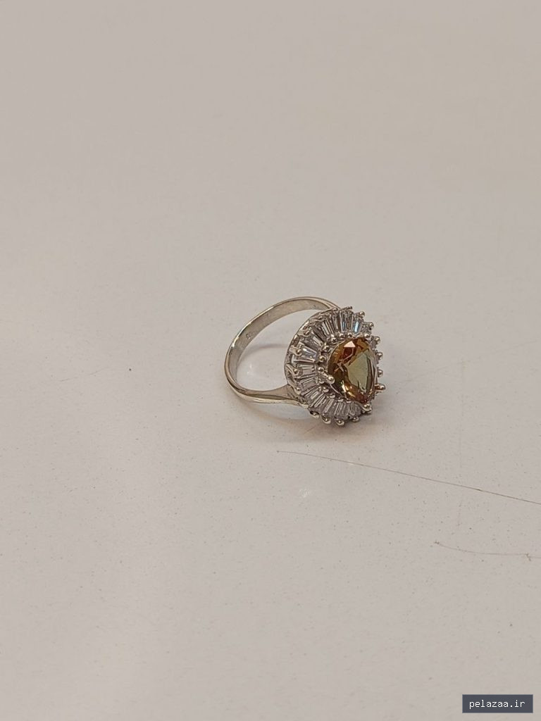 انگشتر زنانه نقره با نگین آلکساندریت - noghrenasri
