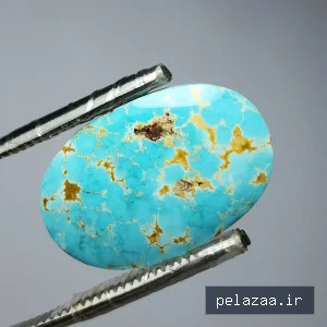 نگین فیروزه شجر رگه طلایی چشم نواز نیشابوری - javaherihirkan گرگان