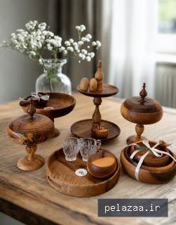 سرویس پذیرایی چوبی روشا - tooba-wood گرگان