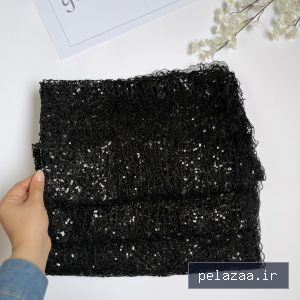 خرید و قیمت شال گیپور مشکی پولکی از gerehshop شال گیپور مشکی پولکی - gerehshop گرگان
