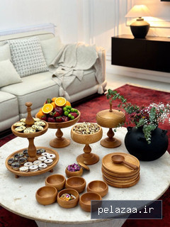 سرویس پذیرایی ۶نفره عروس چوب راش - tooba-wood گرگان