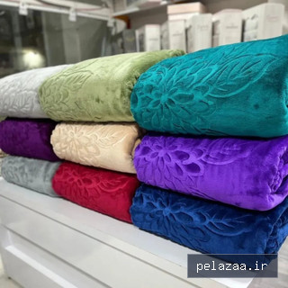 پتوی گلبافت دونفره از جنس پلی استر نرم بدون پرز دهی تضمینی - kalayediba گرگان