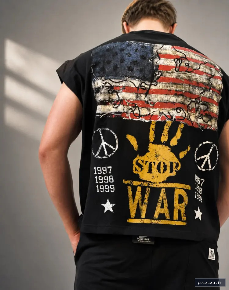 خرید وست کالاف Stop the War وار زون استایل زنانه مردانه کد - blvinstyle گرگان