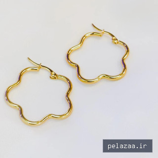 خرید و قیمت گوشواره استیل حلقه ای و طرح گل از yashil-gallery گوشواره استیل حلقه ای و طرح گل - yashil-gallery گرگان