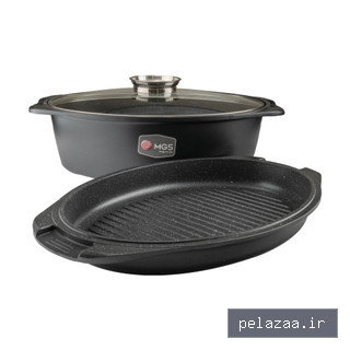 تابه مرغ و ماهی گرانیت MGS سه تیکه طرح ایتالیا B سایز - mahoorahome گرگان