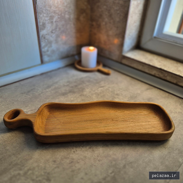 اردو خوری یک تیکه با دسته نارون کد O010 - khan-wood گرگان