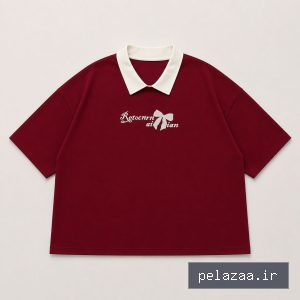 تیشرت باکسی پاپیون کد00321 - pooshak-liaa گرگان