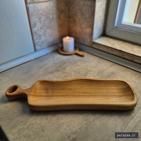 اردو خوری یک تیکه با دسته نارون کد O012 - khan-wood گرگان