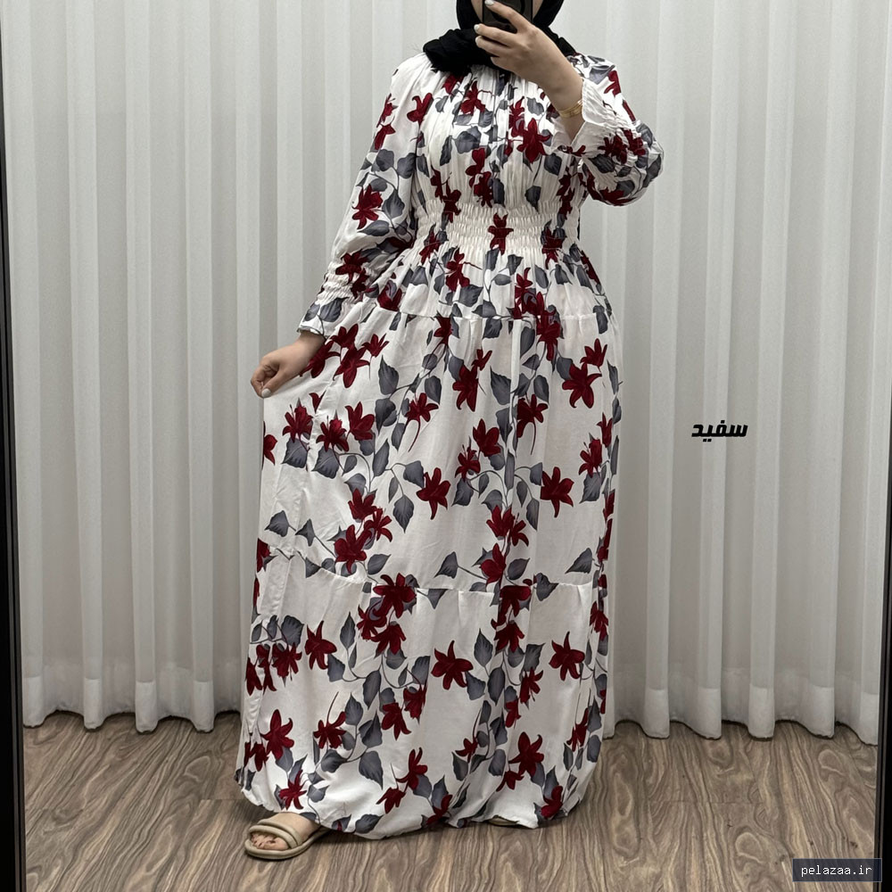 پیراهن ساحلی مدل خسته پامچال کد K1880 - samuelshop گرگان