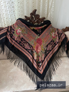 ایتالیایی چارقد مشکی ۲۰۳۶ - turkmenscarf گرگان