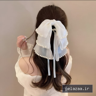 کلیپس دنباله مرواریدی پارچه ای - ziziduck گرگان