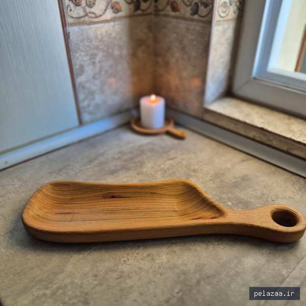 اردو خوری یک تیکه با دسته نارون کد O011 - khan-wood گرگان