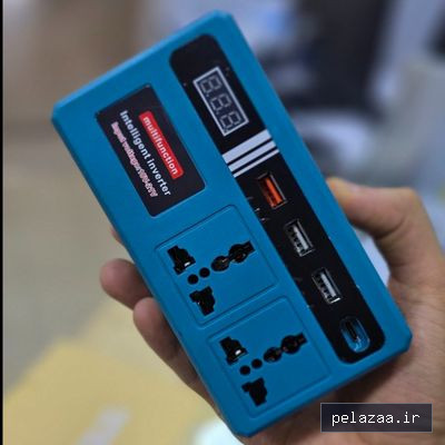 اینورتر هوشمند شارژی چندمنظوره تک پریز و دو پریز دو باتری هر کدام 128 ولت - minifo گرگان