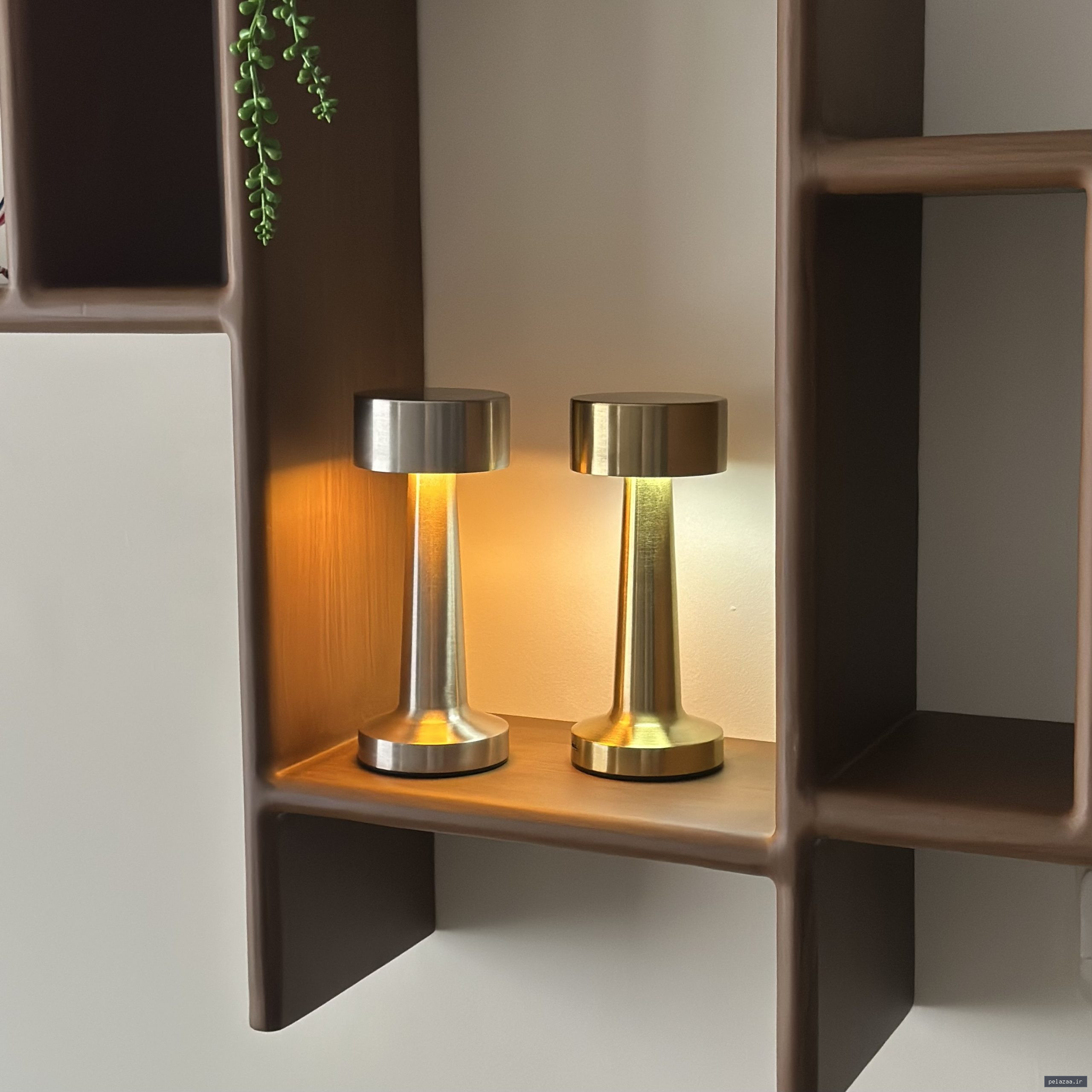 آباژور لمسی طلایی و نقره ای - forough-home گرگان