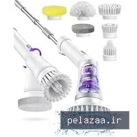 برس تمیزکننده بی‌سیم - به صورت چرخشی - دارای 6 سر قابل تعویض - ضد آب (دارای گواهینامه IPX7) - دارای 2 سرعت مختلف - دسته‌ی قابل تنظیم - مناسب برای تمیز کردن حمام، وان، کاشی و خودرو - gorganmarketshop گرگان
