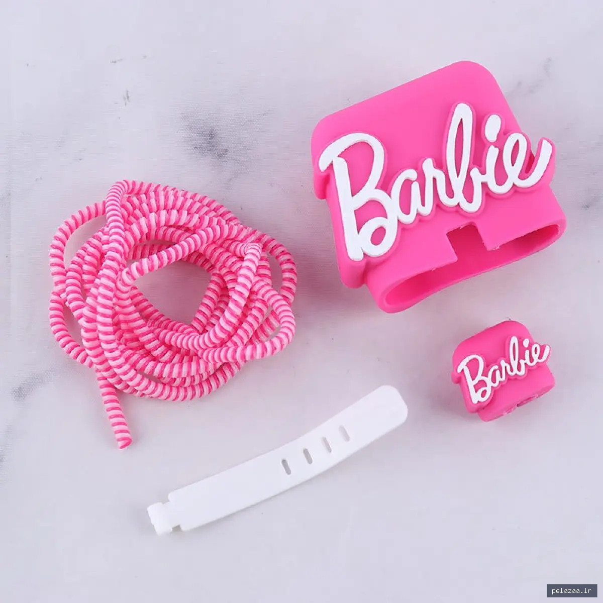 ست محافظ کابل و کلگی شارژر سامسونگ طرح Barbie - gajetmobile گرگان